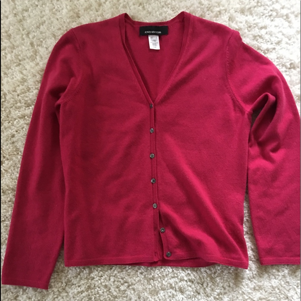 Jones of New York Cashmere Cardigan
